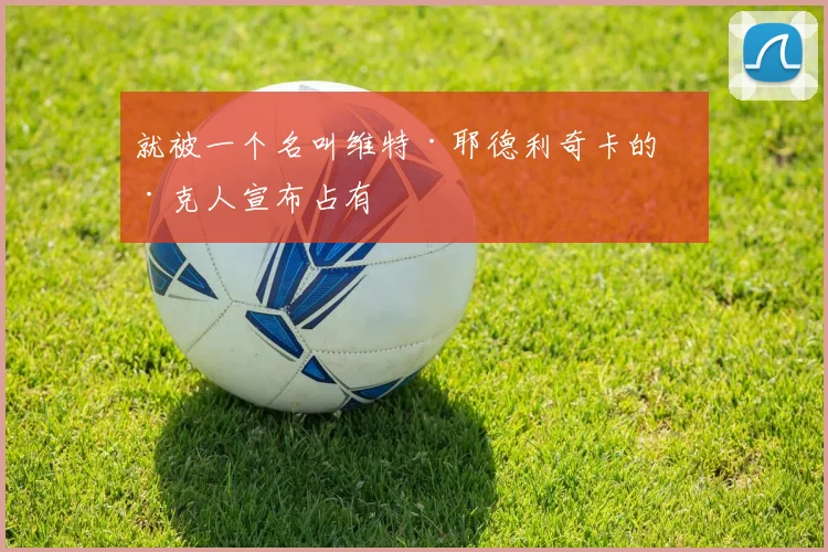 就被一个名叫维特·耶德利奇卡的捷克人宣布占有